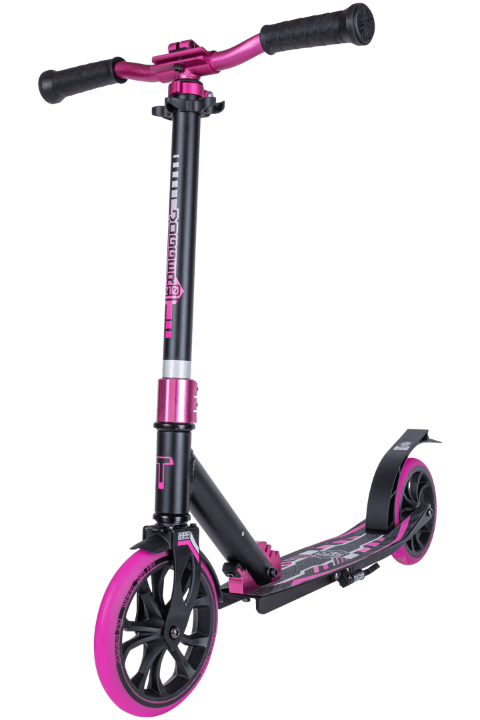  Самокат TechTeam Jogger 210 (2022) black/pink по низким ценам в Томске и Северске