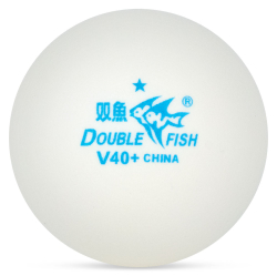 Мяч для настольного тенниса Double Fish No-Star Ball V40+мм. 1шт белый 1/100