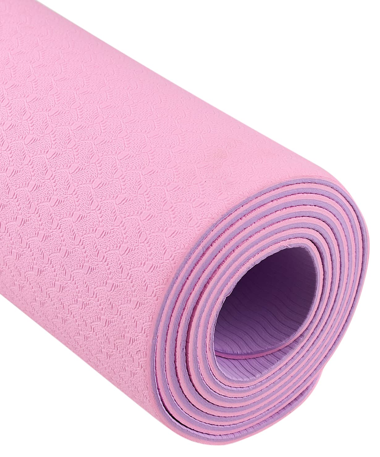  Коврик для йоги StarFit FM-201 TPE 183x61x0,4 см розовый пастель/фиолет пастель по низким ценам в Томске и Северске