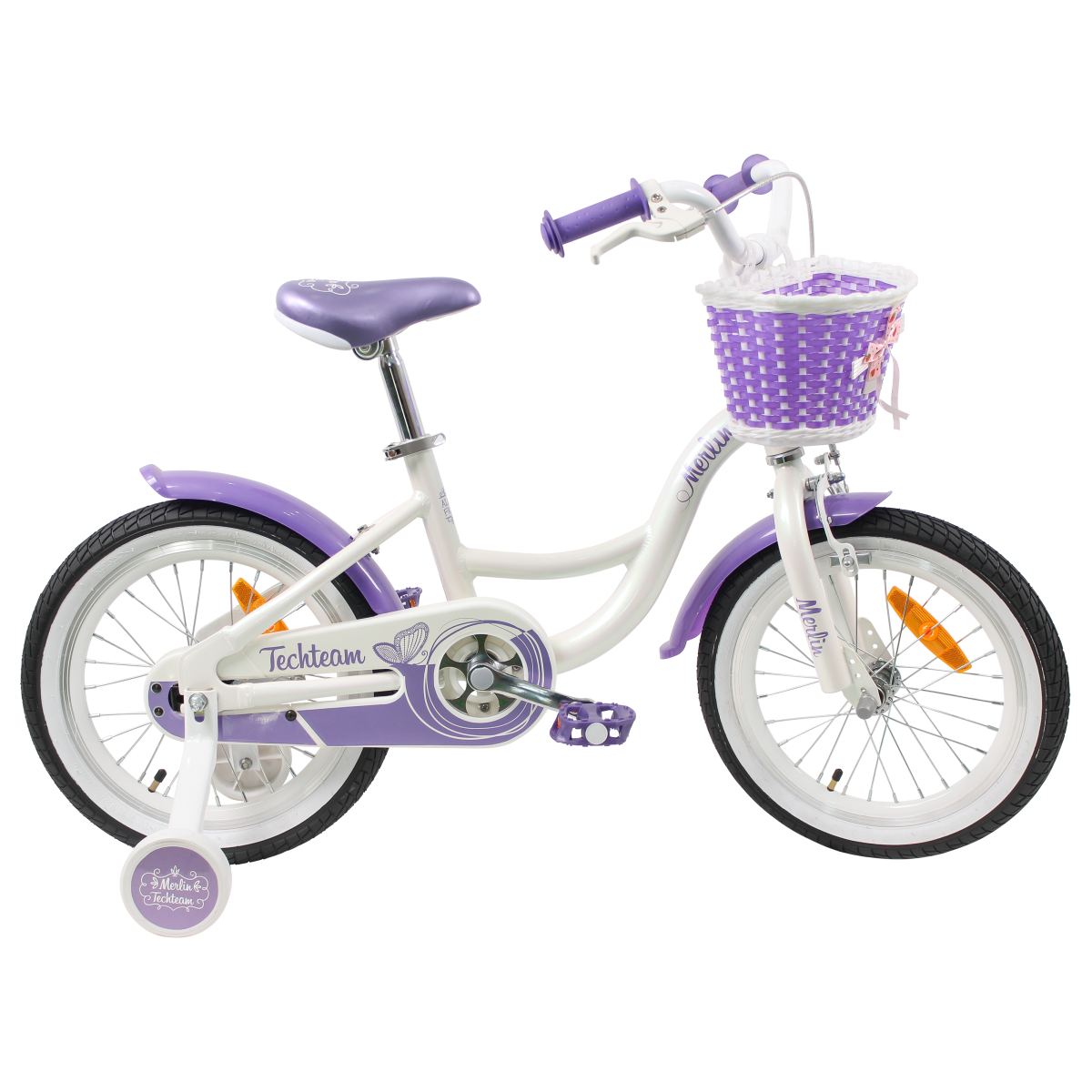  Велосипед TechTeam Merlin 16" white/purple (алюмин) по низким ценам в Томске и Северске