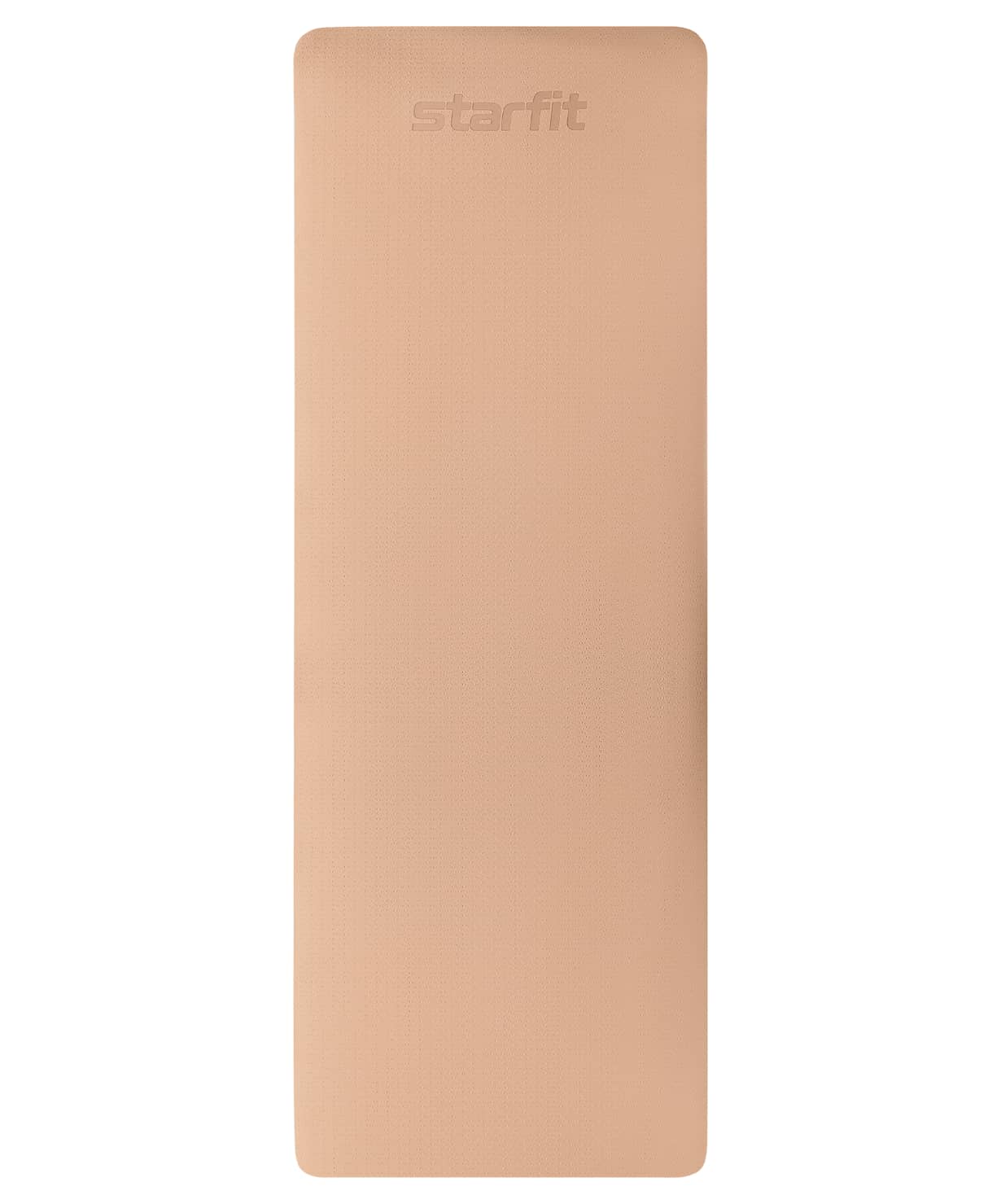  Коврик для йоги StarFit FM-201 TPE 183x61x0,4 см персиковый/серый ЦБ-00002538 по низким ценам в Томске и Северске