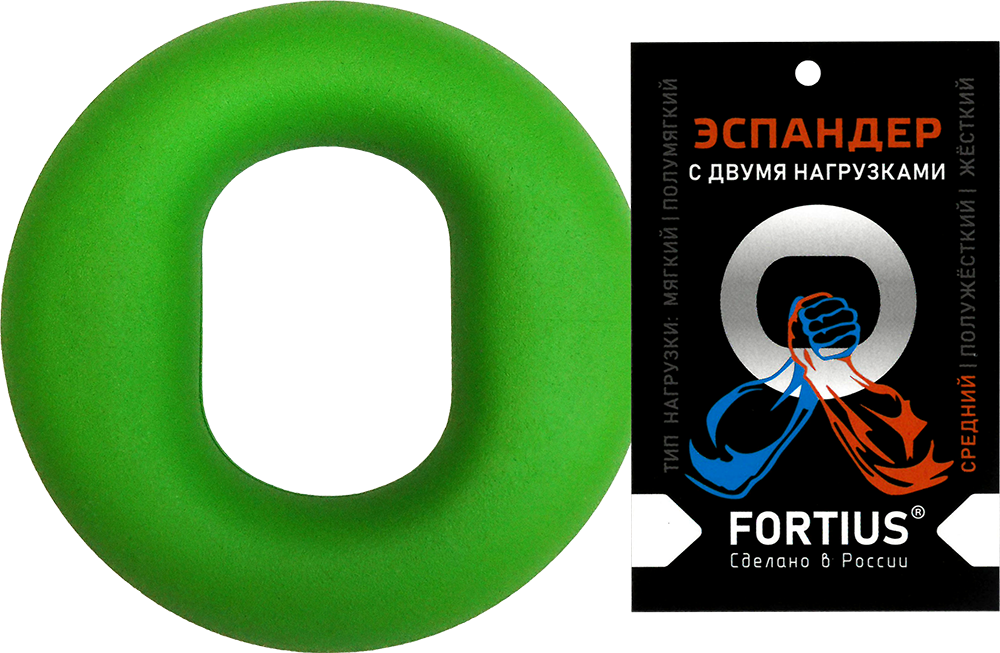 Эспандер кистевой с двумя нагрузками 20-30кг Fortius зеленый H220701-20-30LG Эспандер кистевой с двумя нагрузками 20-30кг Fortius зеленый H220701-20-30LG по низким ценам в Томске и Северске