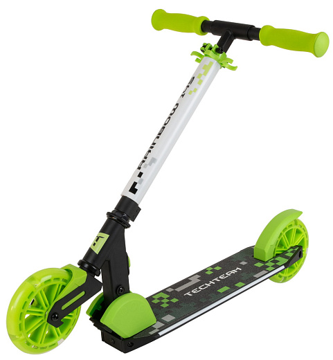 Самокат TechTeam Rainbow 145 black/green Самокат TechTeam Rainbow 145 black/green по низким ценам в Томске и Северске