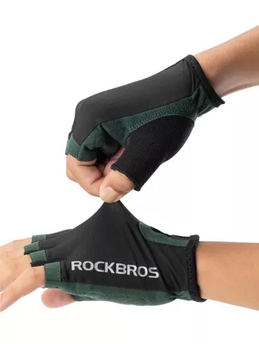 Перчатки Rockbros Zeus короткие пальцы, черные. RB_16220002001 Перчатки Rockbros Zeus короткие пальцы, черные. RB_16220002001 по низким ценам в Томске и Северске