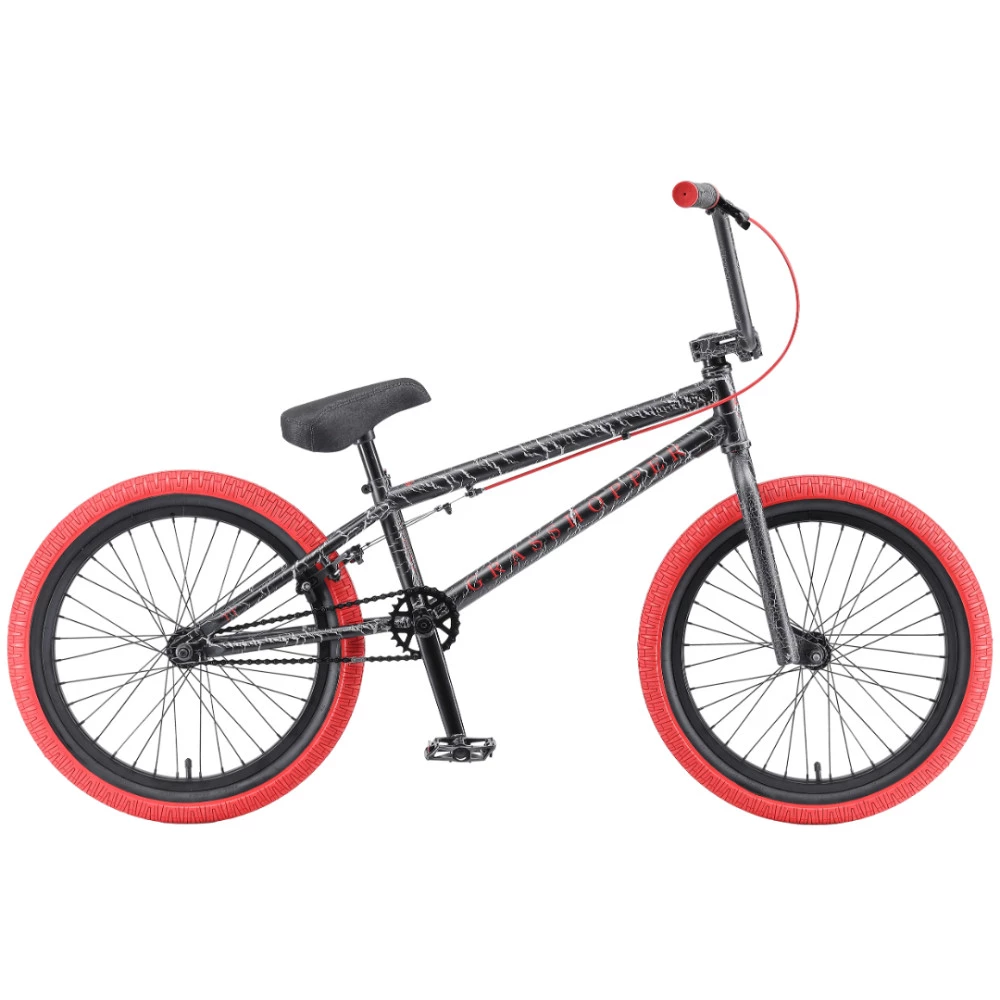 Фото Велосипед BMX TechTeam Grasshoper 20" (2022) черно-красный со склада магазина СпортСЕ