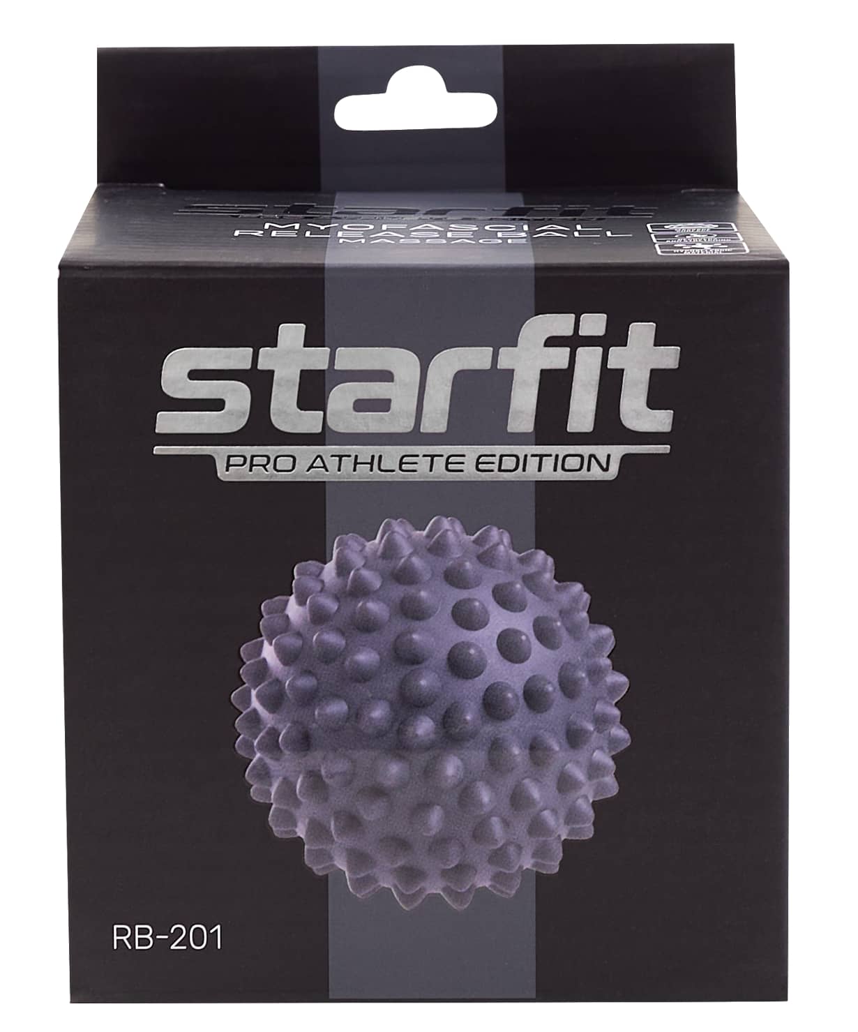  Мяч для МФР StarFit RB-201 9 см PVC массажный серый по низким ценам в Томске и Северске