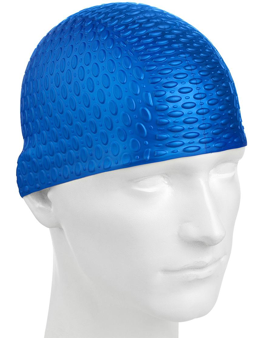  Шапочка для плавания Mad Wave Silicone Bubble blue по низким ценам в Томске и Северске