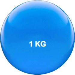 Медбол 1 кг HKTB9011-1 12 см ПВХ/песок голубой 10015419