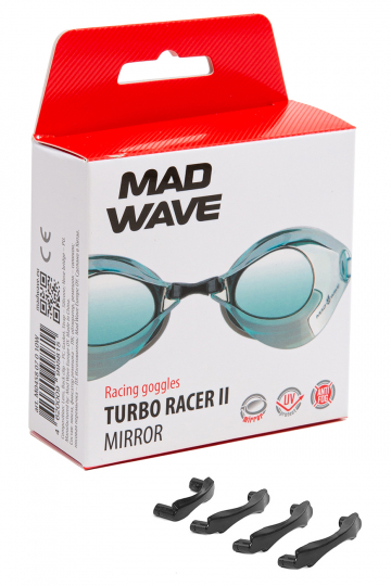  Очки для плавания Mad Wave Turbo Racer II Mirror стартовые turquoise по низким ценам в Томске и Северске