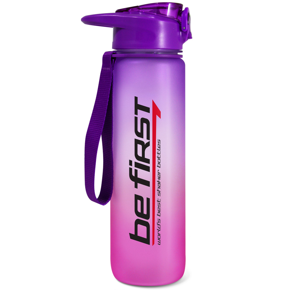 Фото Бутылка для воды Be First 900 мл ТРИТАН фиолетовая матовая SN2035-violet-frost со склада магазина СпортСЕ