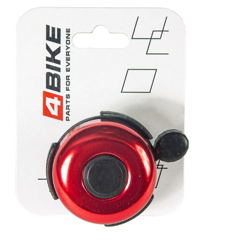  Звонок 4Bike BB3204-Red латунь d-52мм красный по низким ценам в Томске и Северске