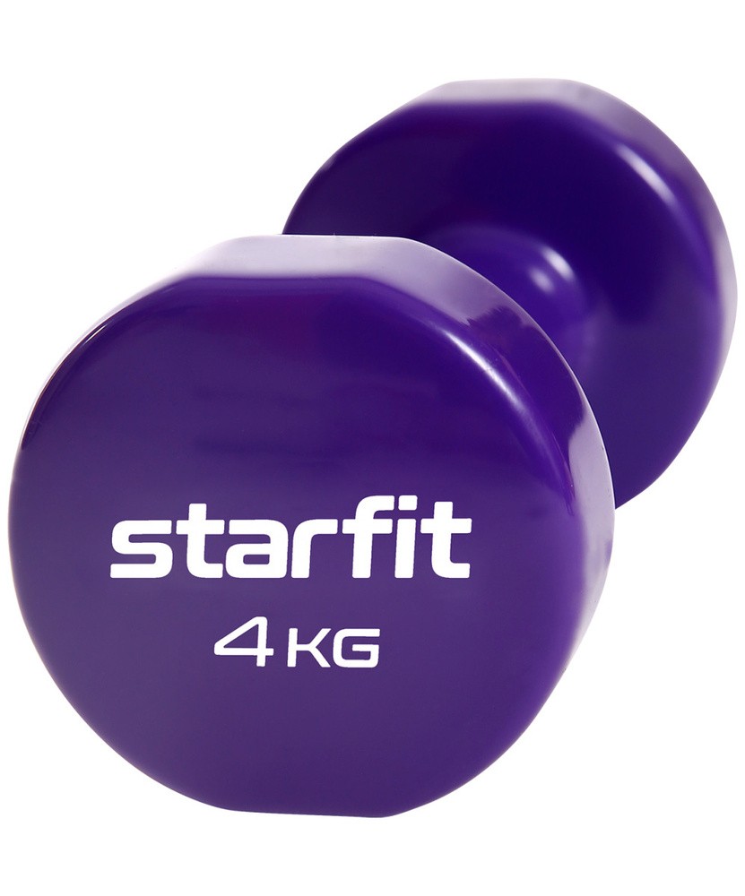 Гантель виниловая 4 кг StarFit Core DB-101 фиолетовый (1 шт) Гантель виниловая 4 кг StarFit Core DB-101 фиолетовый (1 шт) по низким ценам в Томске и Северске