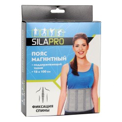 Пояс магнитный Silapro 18х100см латекс, полиэстер, металл 191-029 Пояс магнитный Silapro 18х100см латекс, полиэстер, металл 191-029