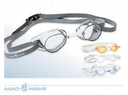 Очки для плавания Mad Wave Racer SW Mirror стартовые grey