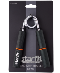 Эспандер кистевой StarFit ES-405 45 кг пружинный металлический черный/оранжевый ЦБ-00001514
