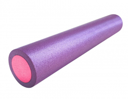 Ролик для йоги 90х15см PEF90-10 полнотелый B34498 фиолетовый/розовый 10019273