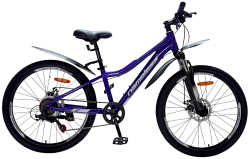 Велосипед 24" Nameless J4200DW, фиолетовый, 12" (2024)