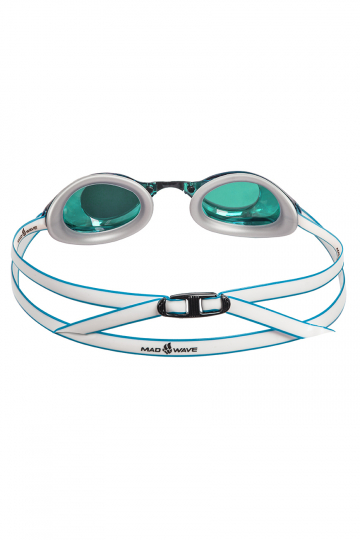  Очки для плавания Mad Wave Turbo Racer II Mirror стартовые turquoise по низким ценам в Томске и Северске