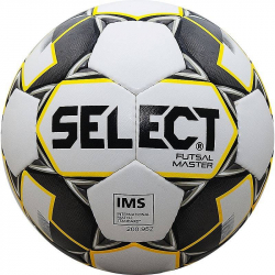 Мяч футзальный Select Futsal Master №4 IMS 32 п. мат. ПУ руч.сш. бел-желт-черн 852508-051 Мяч футзальный Select Futsal Master №4 IMS 32 п. мат. ПУ руч.сш. бел-желт-черн 852508-051