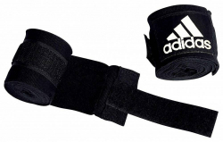 Бинт боксерский 2.55 м Adidas New Rules Boxing Crepe Bandage черный adiBP031 Бинт боксерский 2.55 м Adidas New Rules Boxing Crepe Bandage черный adiBP031