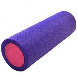 Ролик для йоги 45х15 см PEF45-4 полнотелый фиолетовый/розовый (B34492) 10019271