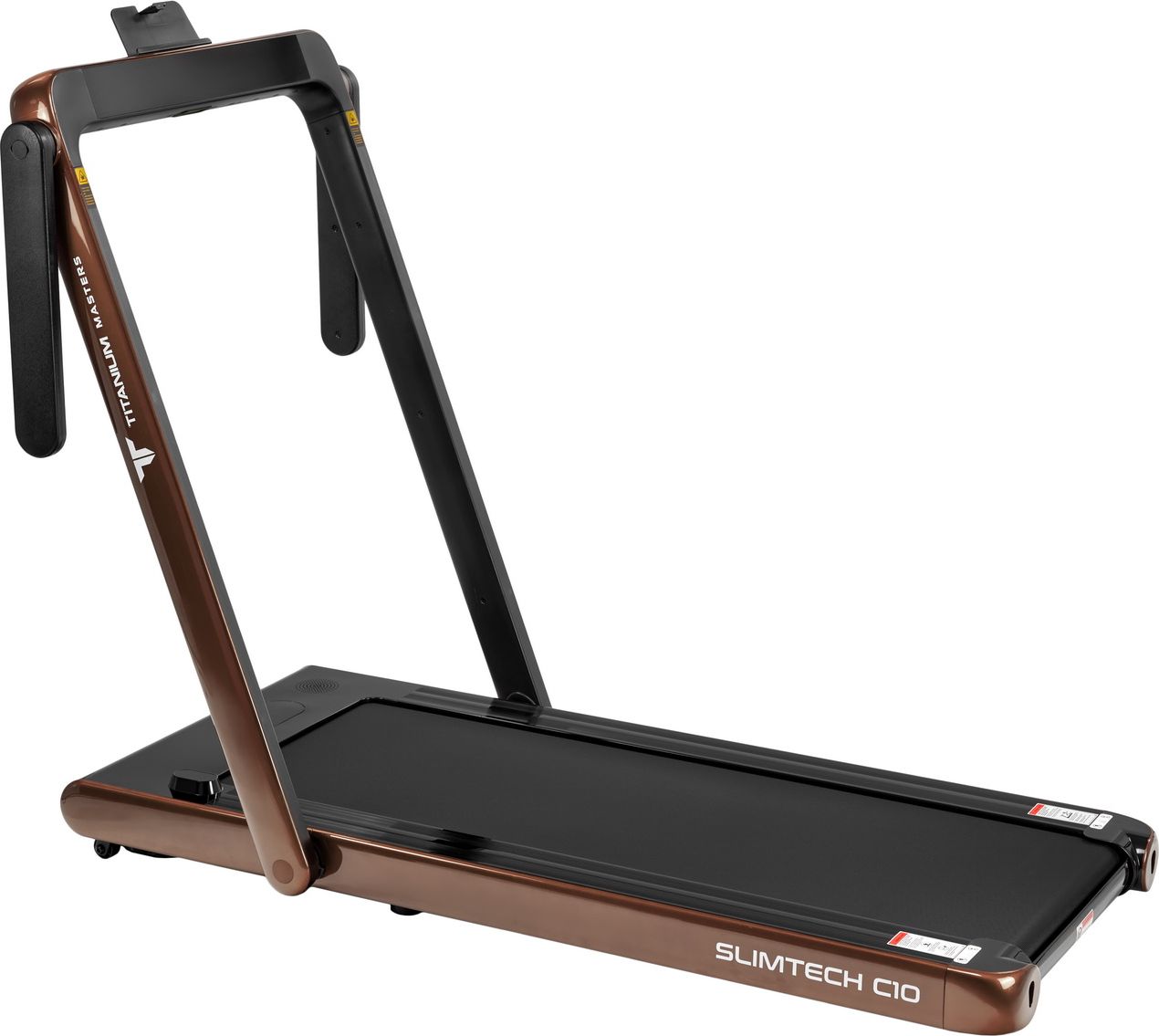  Беговая дорожка Titanium Masters Slimtech C10, коричневая по низким ценам в Томске и Северске