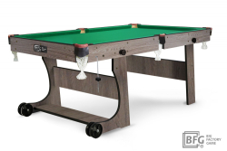 Бильярд BFG Compact Light 5 (Анкор) (РП, анкор темный (ЛДСП), ЛДСП_16, Euro Pro 50 ш1.98м Yellow green, Х/б сетка)