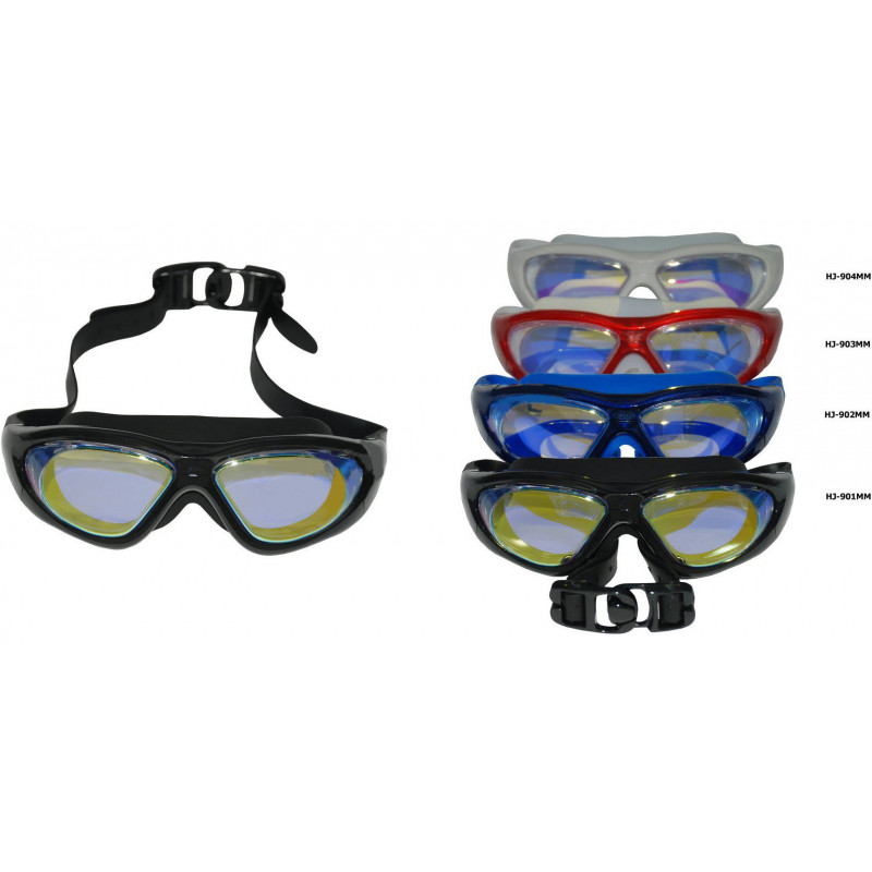  Очки-маска для плавания Fox HJ-904ММ серебряная УЦЕНКА по низким ценам в Томске и Северске