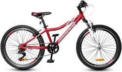 Велосипед Horst Fancy 24 (2022) малиновый/белый