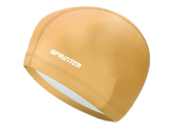 Шапочка для плавания комбинированная Sprinter: PU-1117 (золото) 06316
