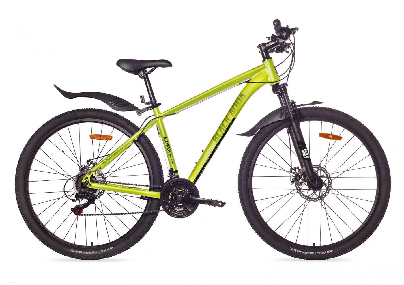  Велосипед Black Aqua Cross 2981 D matt 29" (РФ) лимонный по низким ценам в Томске и Северске