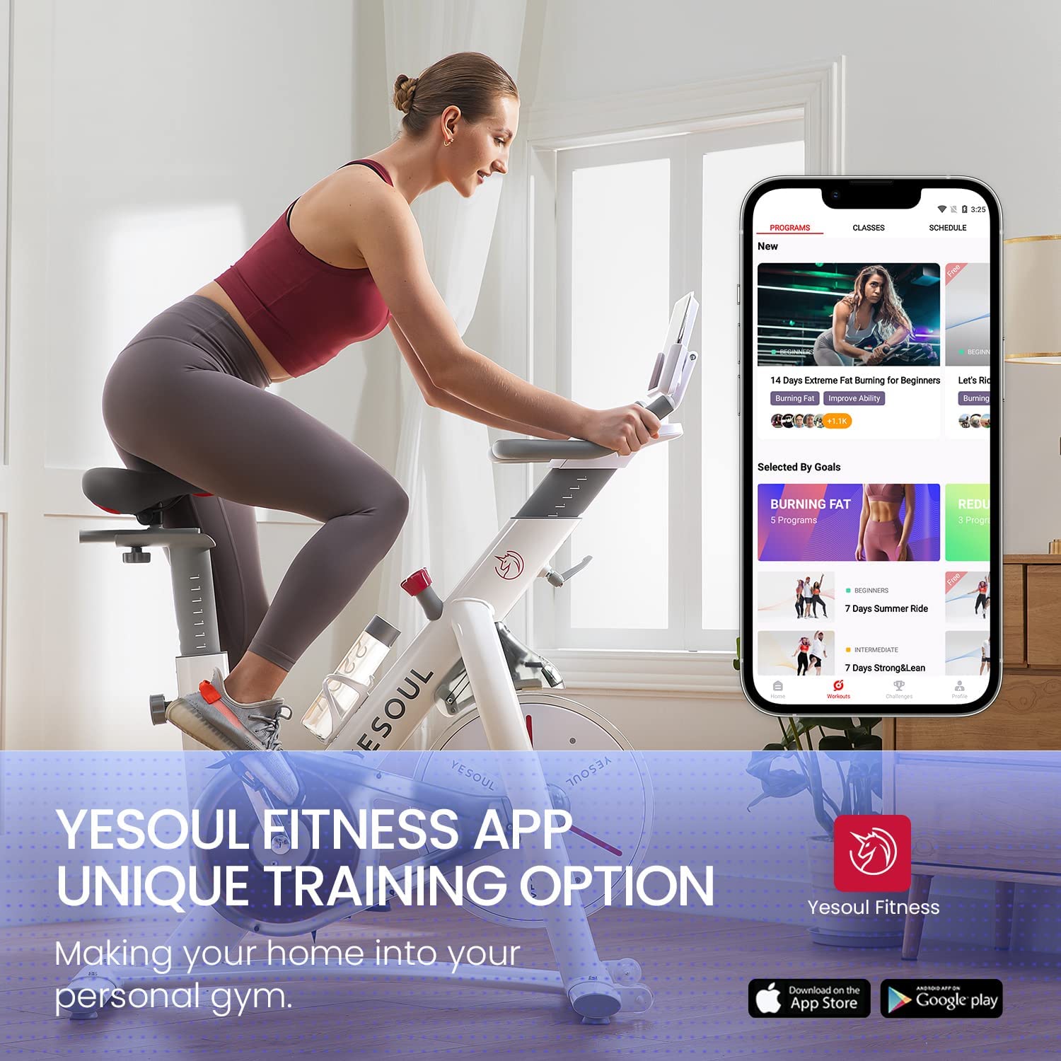  Велотренажер Yesoul Smart M1 WHITE с нагрудным пульсометром M1WHITEV206 по низким ценам в Томске и Северске