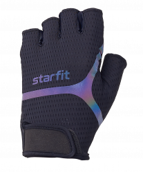 Перчатки StarFit WG-103 черный/светоотражающий УТ-00020812