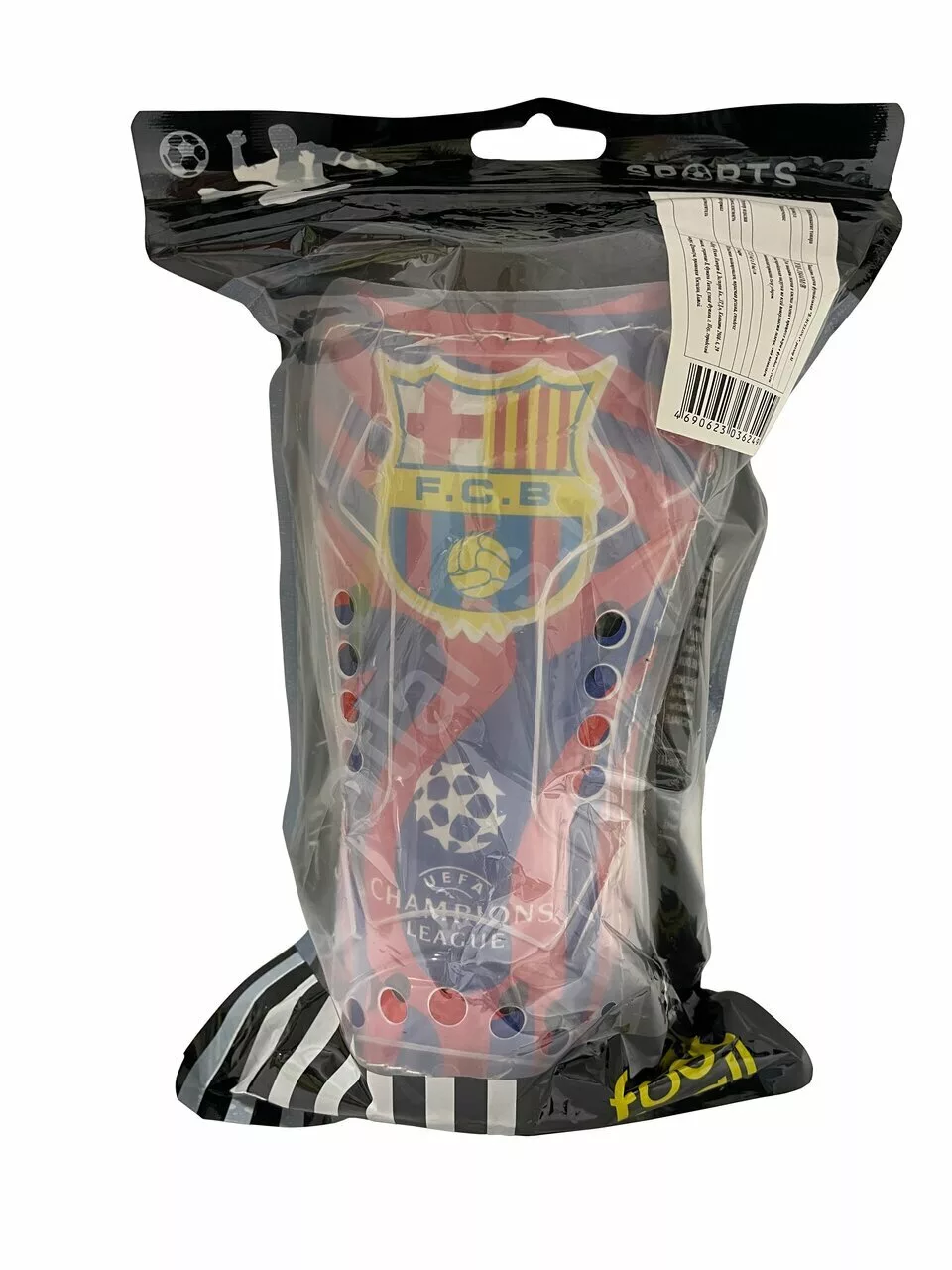 Фото Щитки футбольные YM-1044/B Barcelona со склада магазина СпортСЕ