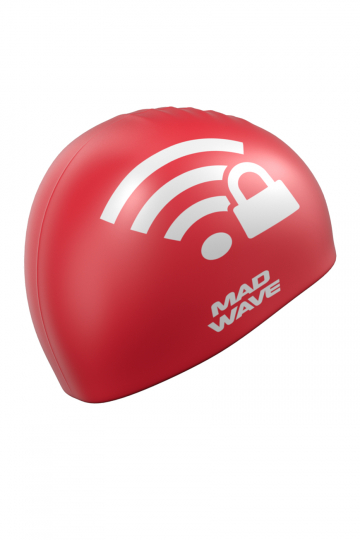  Шапочка для плавания Mad Wave WI-FI red по низким ценам в Томске и Северске
