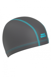 Шапочка для плавания Mad Wave Ergofit Lycra silver