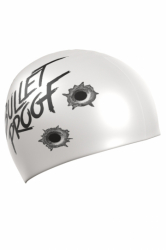 Шапочка для плавания Mad Wave Bullet Proof white