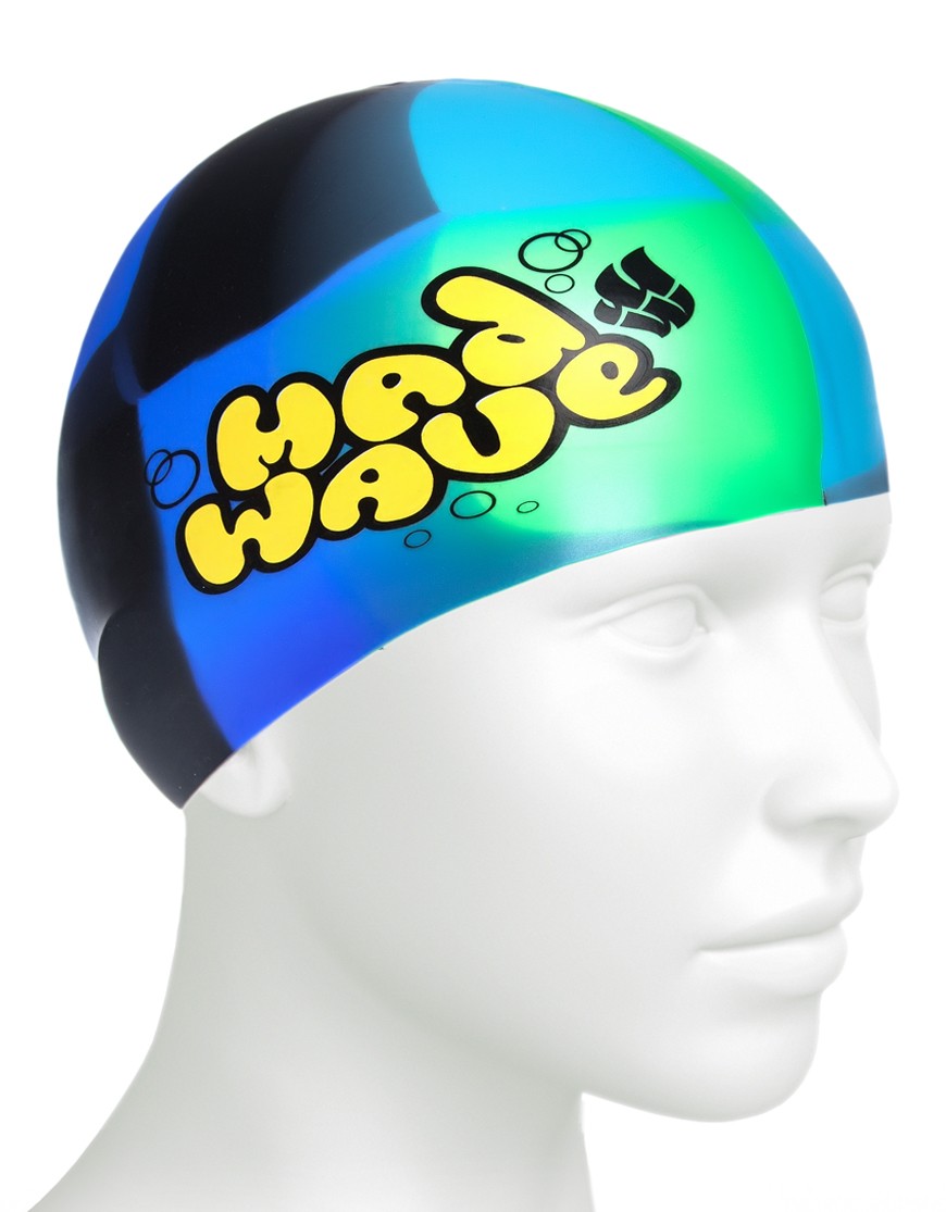 Шапочка для плавания Mad Wave Multi Junior navy по низким ценам в Томске и Северске
