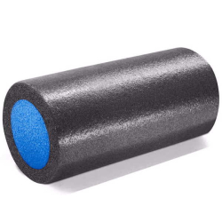 Ролик для йоги 31х15 см PEF100-31-Z полнотелый черный/синий 10020598