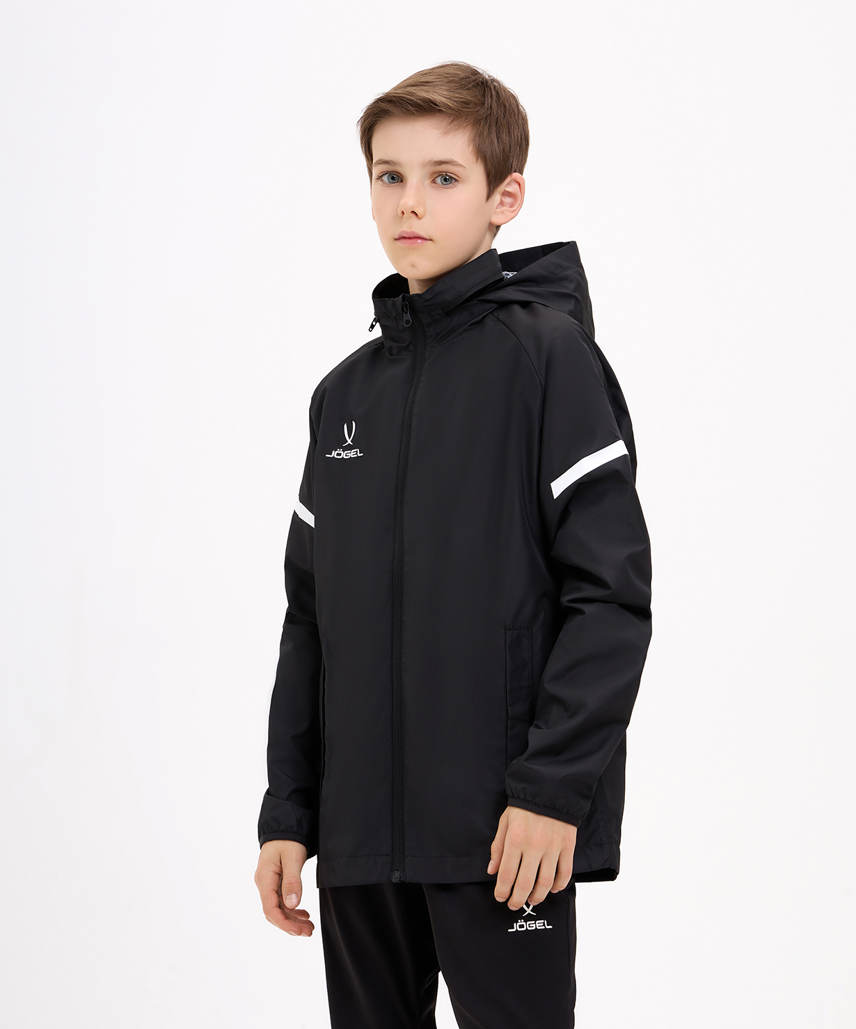 Куртка ветрозащитная CAMP 2 Rain Jacket, черный, детский по низким ценам в Томске и Северске