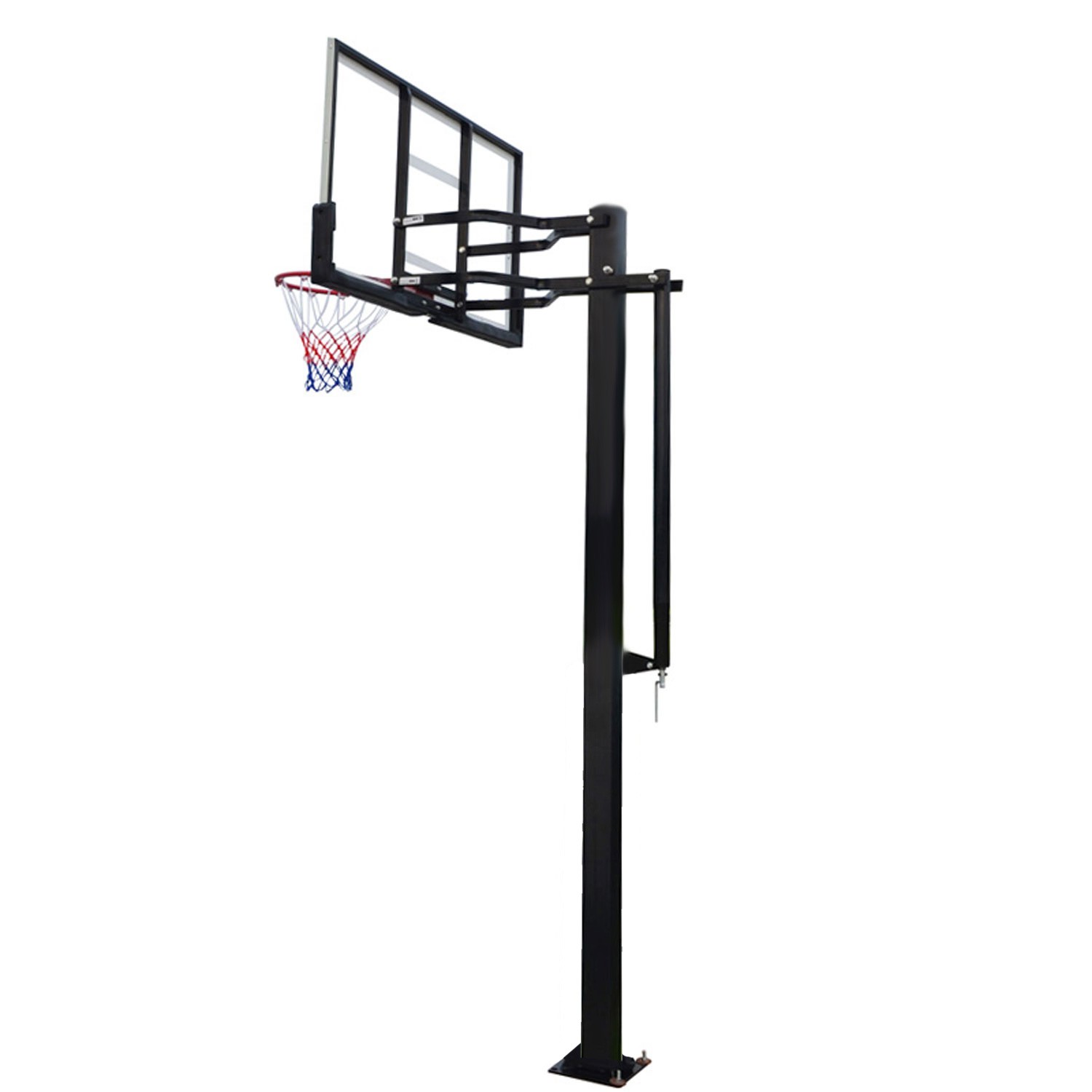  Баскетбольная стационарная стойка DFC ING56A 143x80cm акрил (три короба) по низким ценам в Томске и Северске
