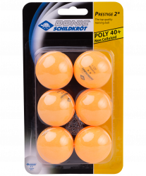 Мяч для настольного тенниса Donic-Schildkröt 2* Prestige оранжевый 6шт УТ-00015343