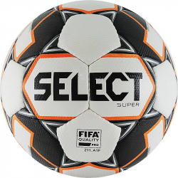Мяч футбольный Select Super FIFA №5 бел/сер/оранж 812117