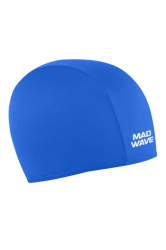 Шапочка для плавания Mad Wave Poly II blue