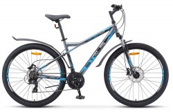 Велосипед Stels Navigator-710 D 27.5" (2020) серый/черный/серебристый V010 Велосипед Stels Navigator-710 D 27.5" (2020) серый/черный/серебристый V010