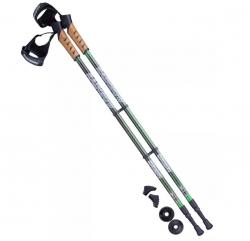 Палки для скандинавской ходьбы Berger Rainbow 77-135 см 2-секционные чёрный/ярко-зелёный УТ-00010966 Палки для скандинавской ходьбы Berger Rainbow 77-135 см 2-секционные чёрный/ярко-зелёный УТ-00010966