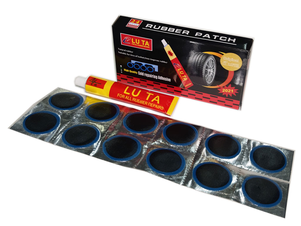  Рем.набор д/камер RS3601 36 круглых заплаток, 1 клей по низким ценам в Томске и Северске