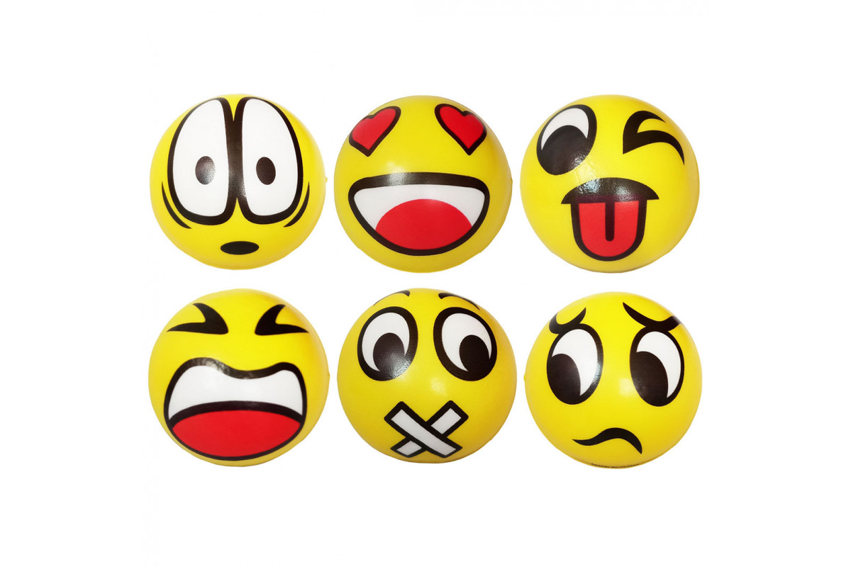  Эспандер кистевой d-6.3 см E41779 ПУ мяч (смайлик) по низким ценам в Томске и Северске