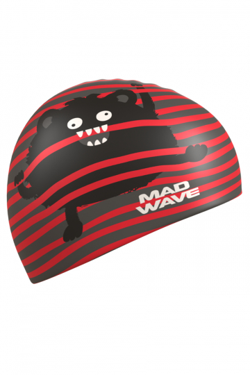  Шапочка для плавания Mad Wave Monster Junior Red по низким ценам в Томске и Северске
