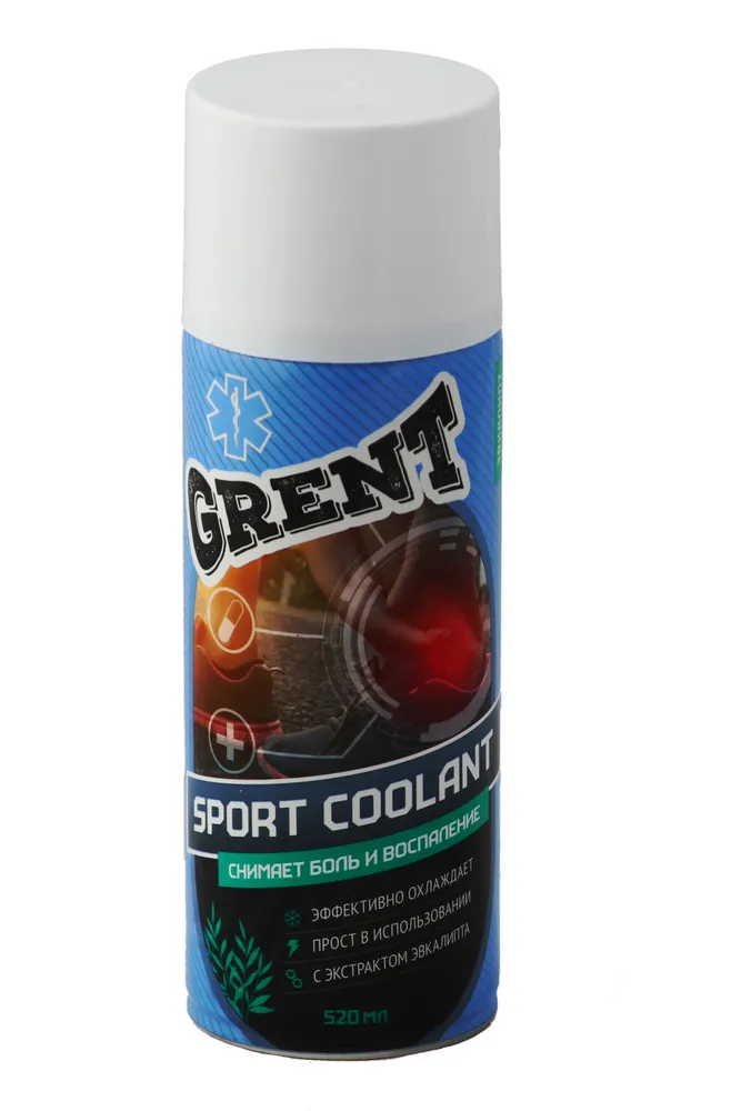 Фото Заморозка охлаждающая Grent Coolant с эвкалиптом спрей 520 мл 40991 со склада магазина СпортСЕ